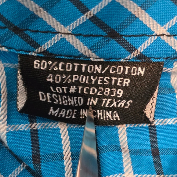 PANHANDLE Tuf Cooper Performance Men's Button Down Western Shirt  XL - Picture 5 of 5